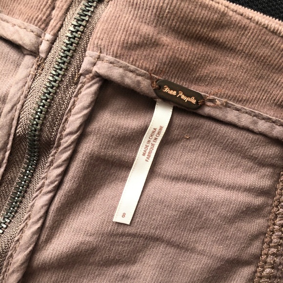 Free People Taupe Corduroy Mini Skirt - Picture 4 of 4